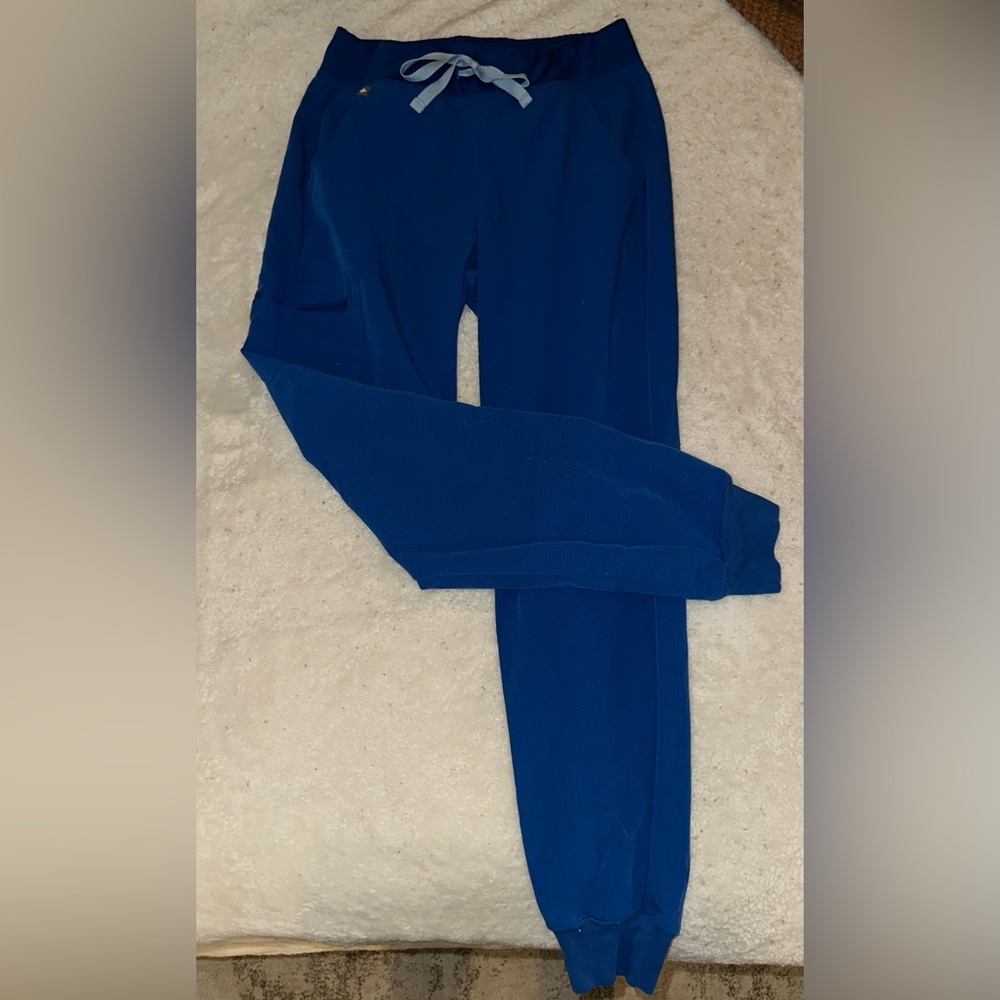 Royal blue Figs jogger scrub pants